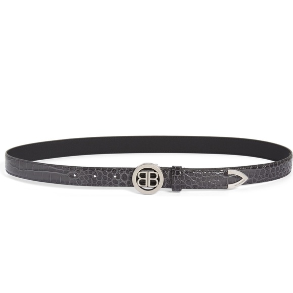 Balenciaga Accessories - Balenciaga grey belt size 85